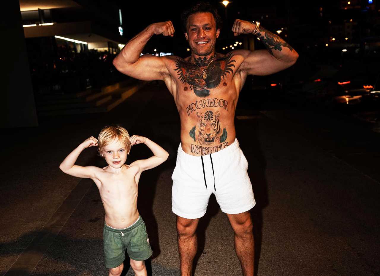 Conor McGregor’s son shows off his fighting skills in adorable training photos