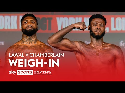 Full Weigh-in between LAWAL and CHAMBERLAIN!