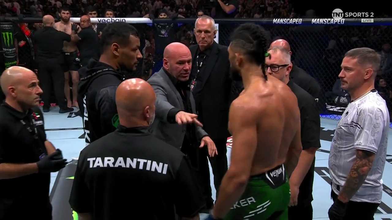 UFC star slaps ref in controversial fight stoppage