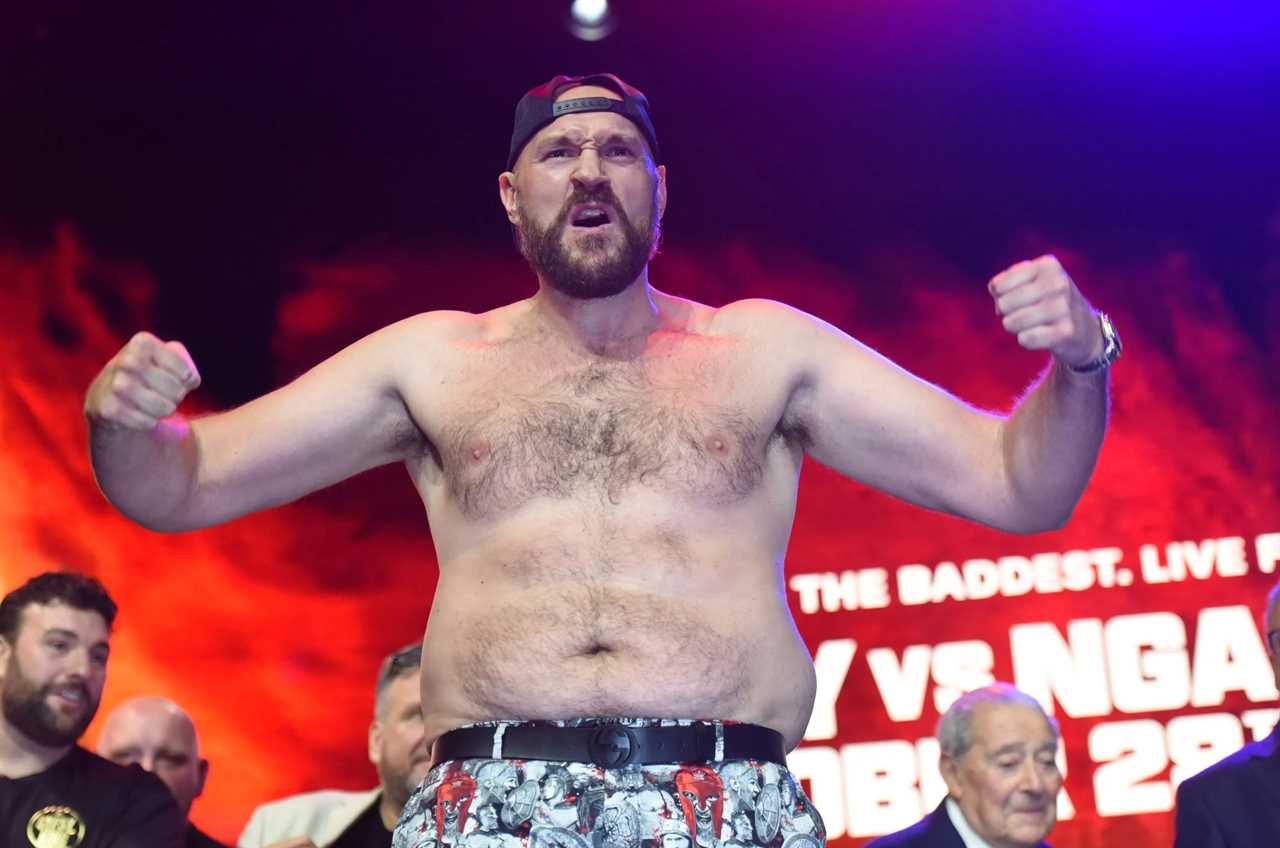 Francis Ngannou questions Tyson Fury about his true height ahead of the fight