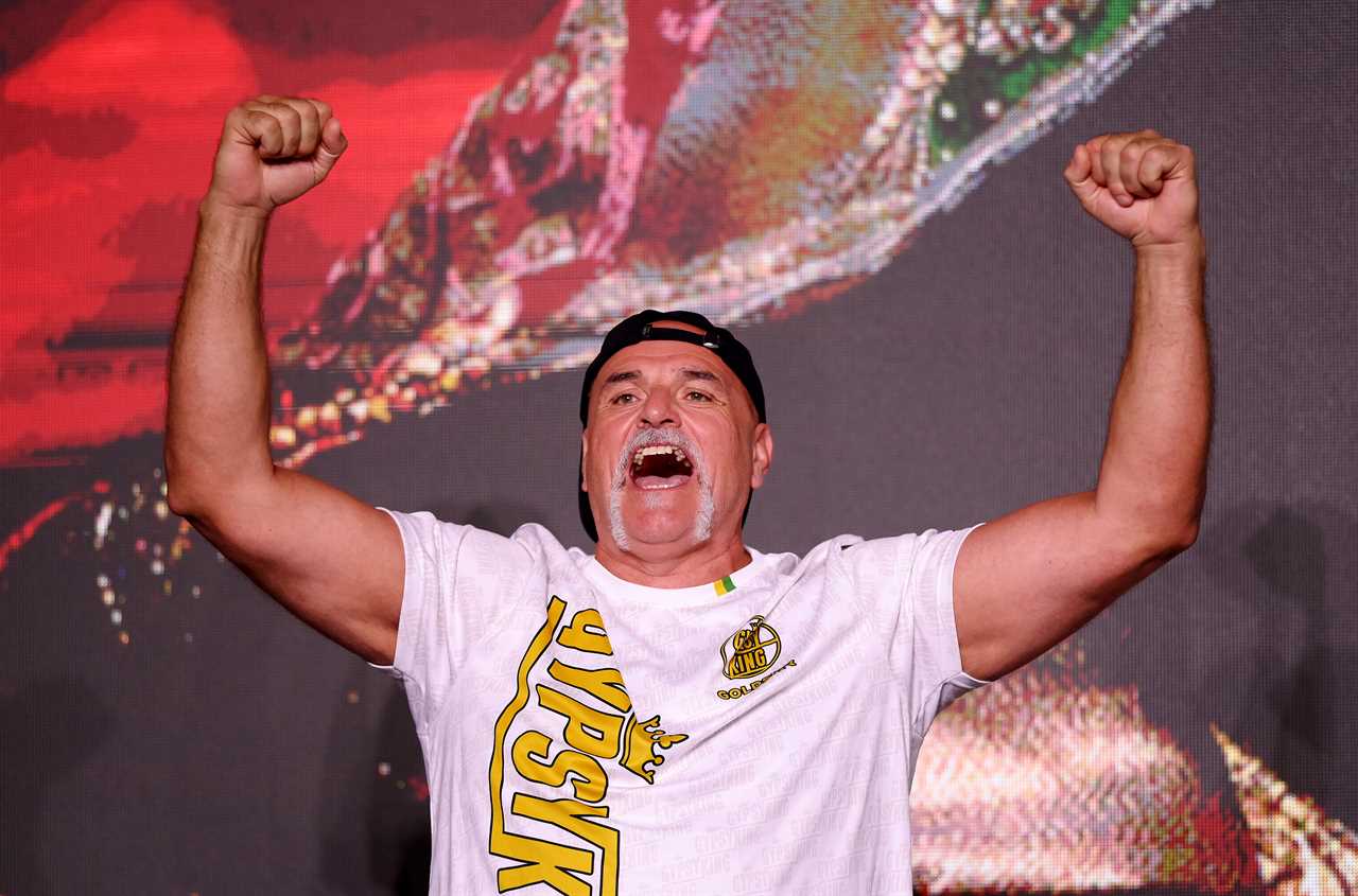 John Fury's bizarre antics steal the show at the Tyson Fury vs Francis Ngannou face-off