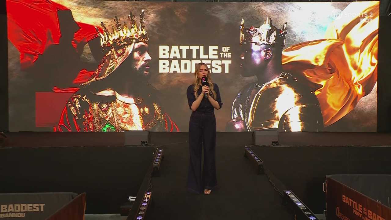 Laura Woods shines at Tyson Fury Weigh-In