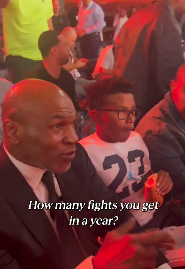 Mike Tyson offers advice to young British boxer who wants to break his record