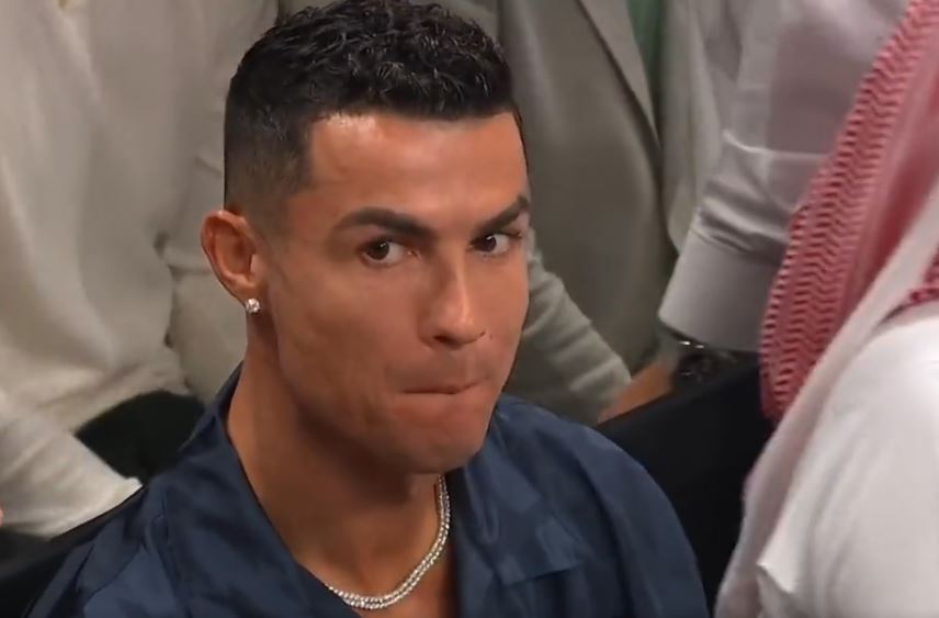 Laura Woods worries that 'the director will be fired' after Cristiano Ronaldo's awkward reaction to BOOS during Fury vs Ngannou