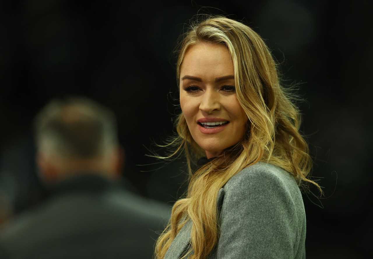 Laura Woods sends a cheeky message to Tyson Fury while he watches TNT Sports coverage of Ngannou Fight