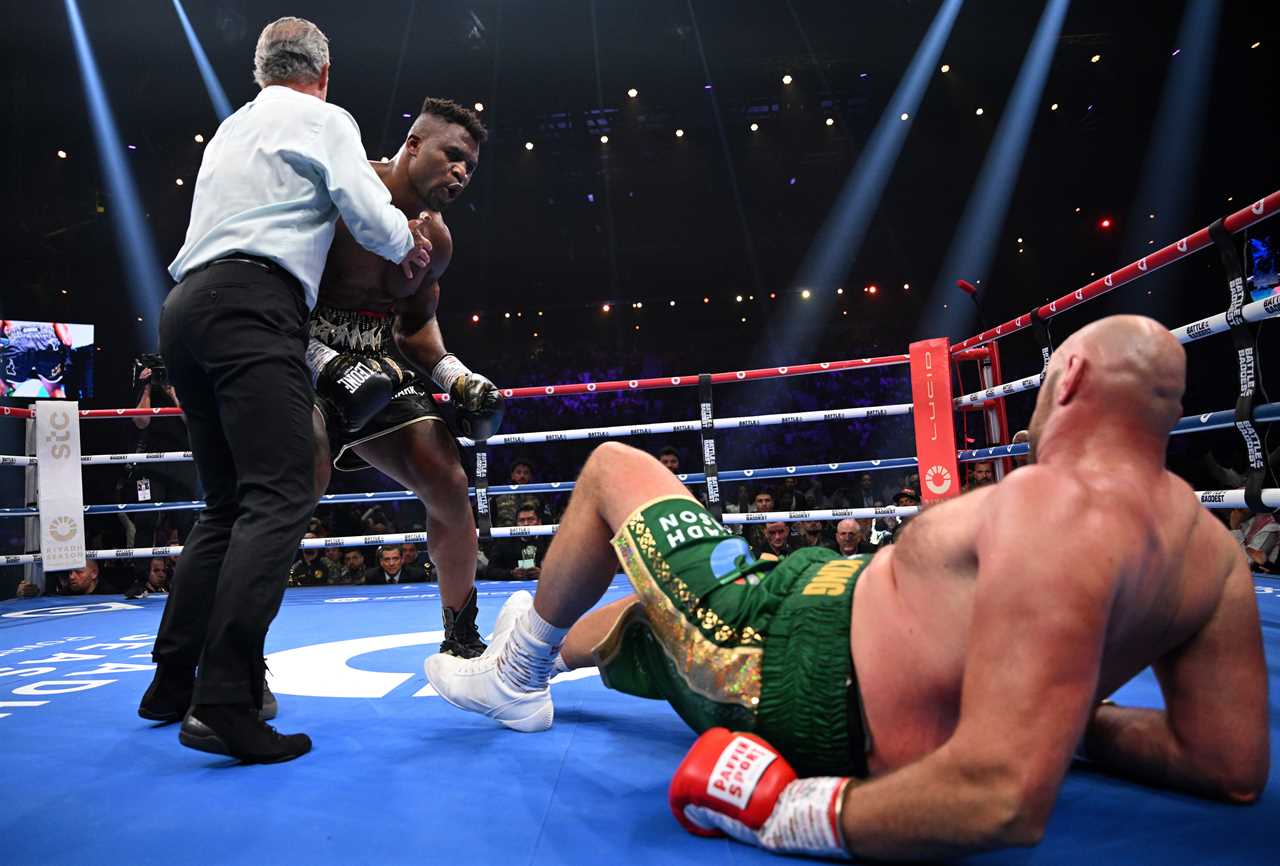 After a controversial loss, Francis Ngannou pokes fun at Tyson Fury via social media