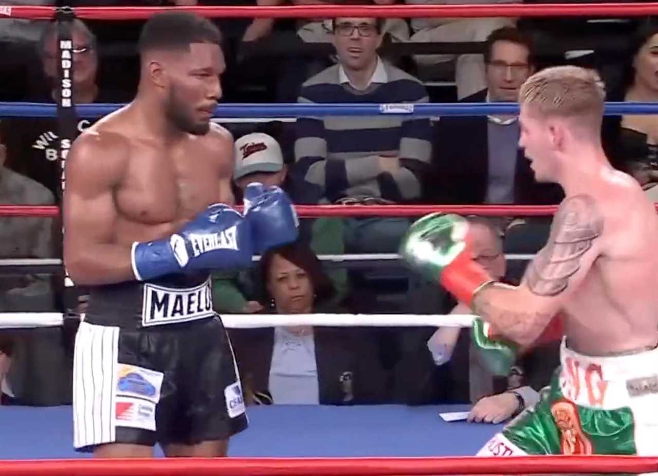 Dana White-backed Callum Walsh survives knockdown to remain unbeaten in front of UFC boss and WWE icon Triple H