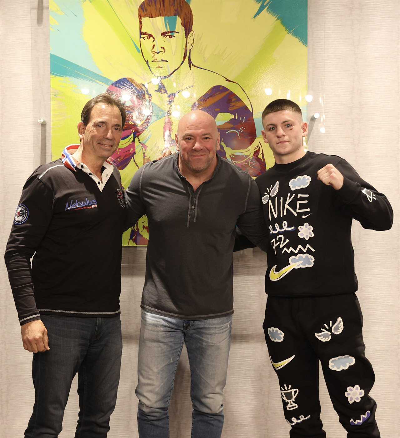 Dana White-backed Callum Walsh survives knockdown to remain unbeaten in front of UFC boss and WWE icon Triple H