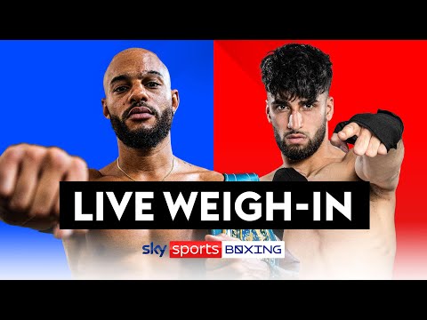 LIVE WEIGH-IN!  Franck Petitjean vs Adam Azim