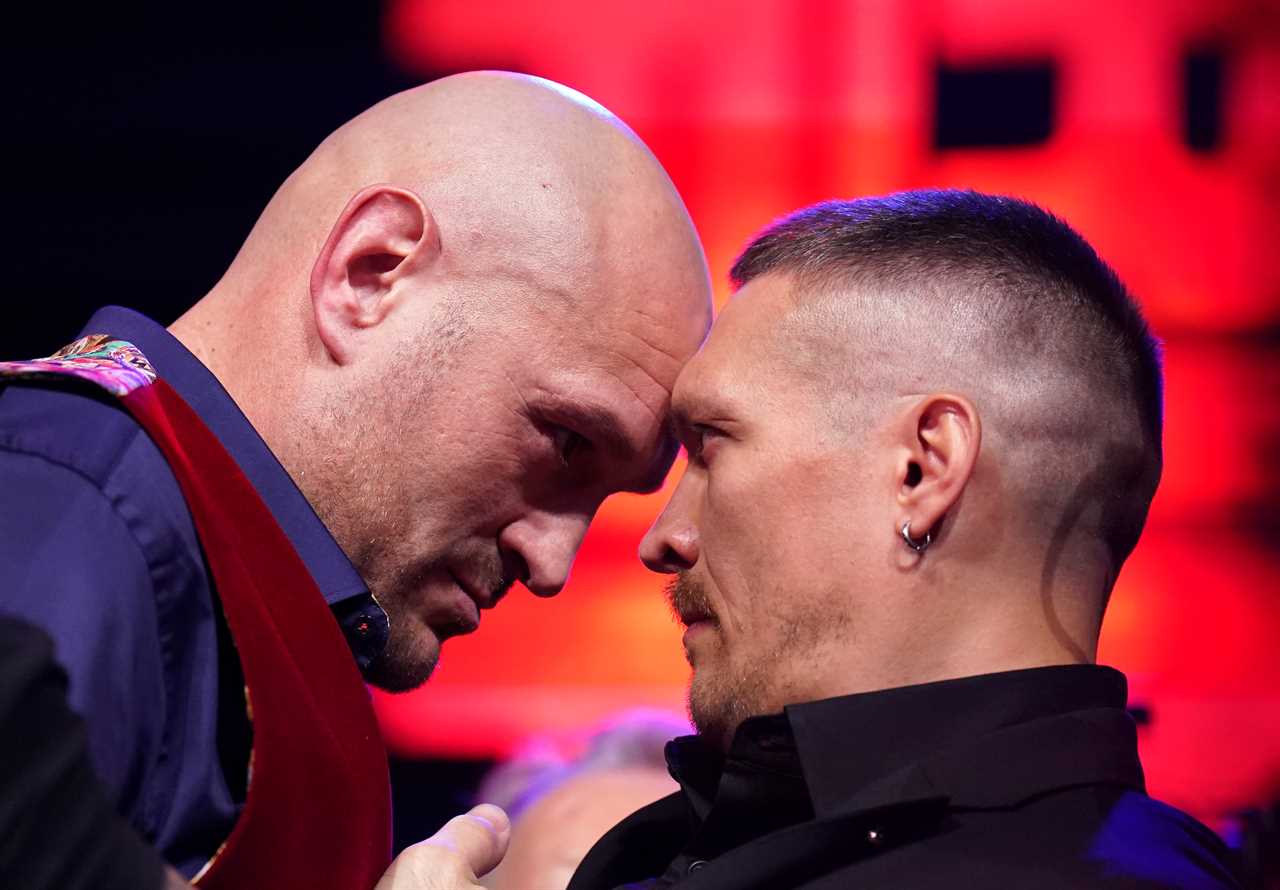 Tyson Fury and Usyk clash at presser ahead of undisputed heavyweight fight