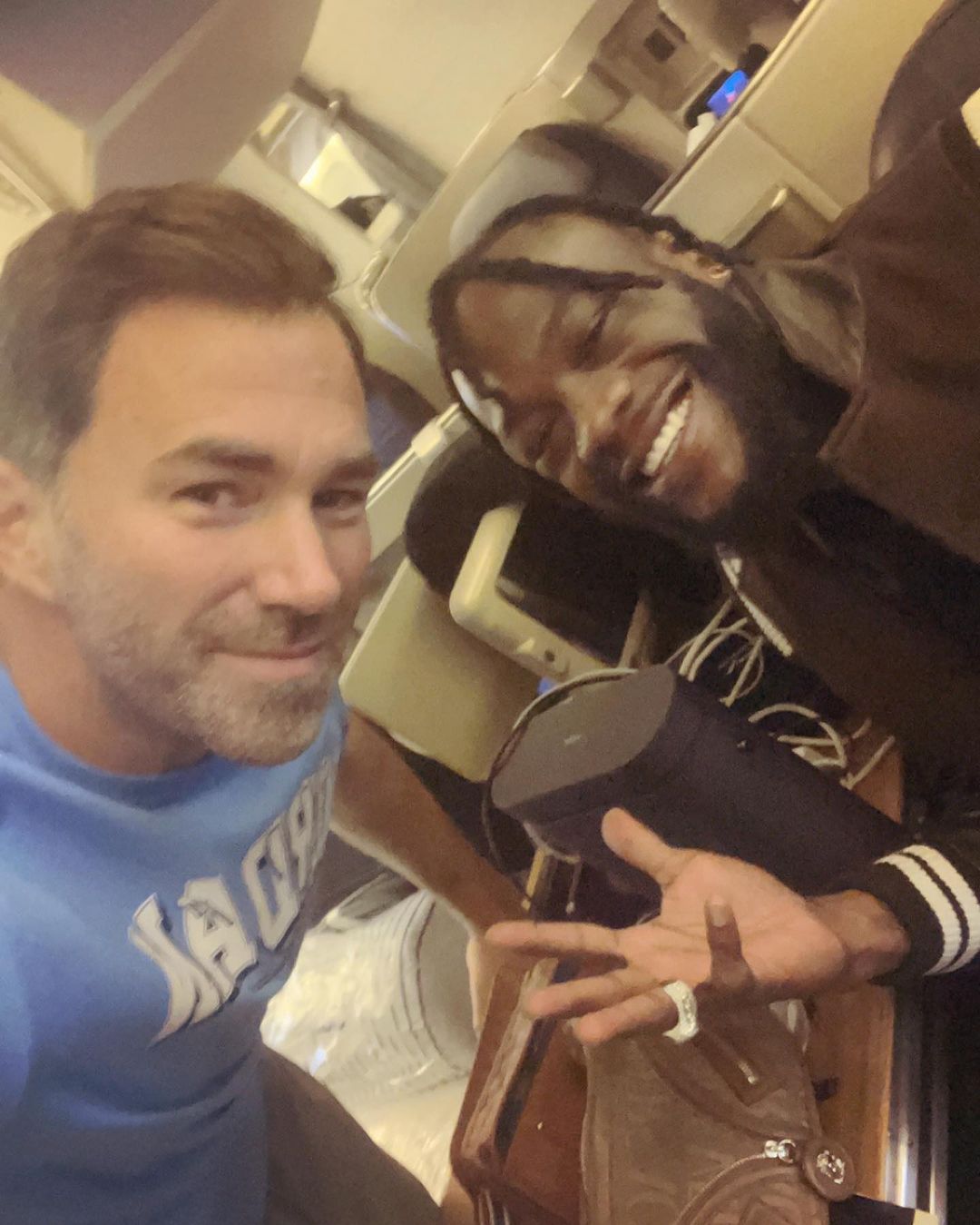 Eddie Hearn and Deontay Wilder Set Aside Feud During Awkward Ten-Hour Flight Together