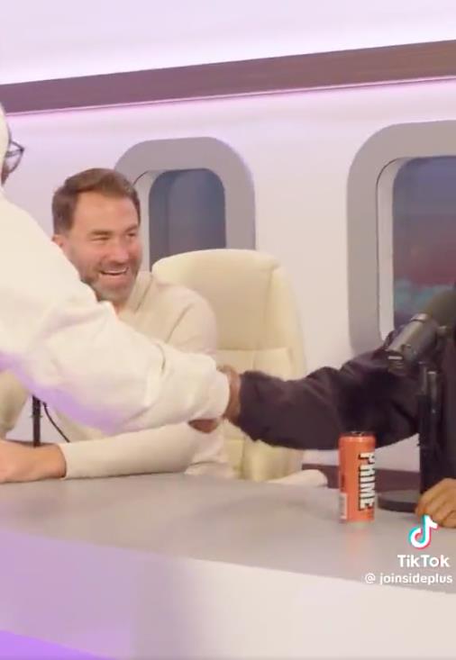 KSI Makes Insane £1MILLION Bet with Deji on Sidemen Podcast as Brothers Shake on It in Front of Eddie Hearn