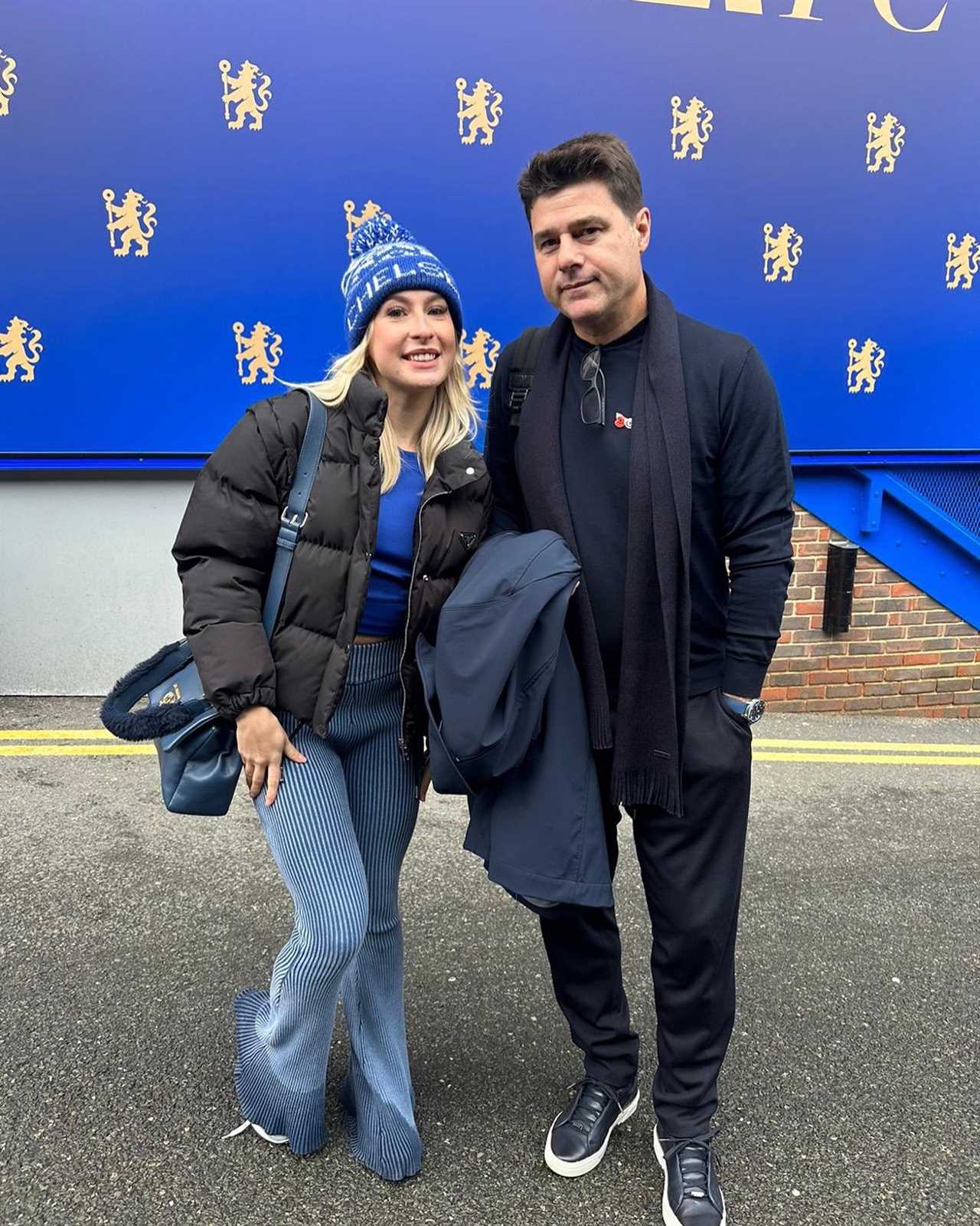 OnlyFans boxing star and Chelsea super fan Astrid Wett meets Pochettino and claims Blues boss recognized her