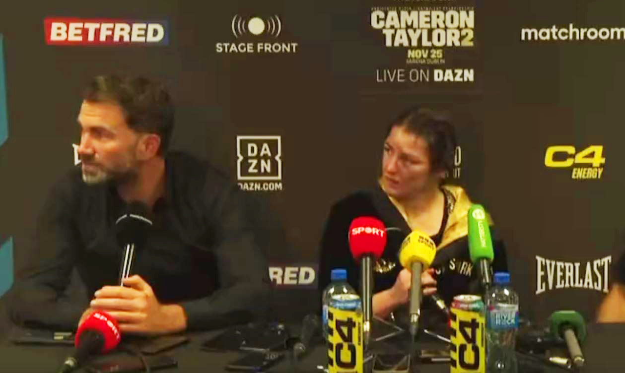 Eddie Hearn abruptly ends Katie Taylor press conference over Conor McGregor question