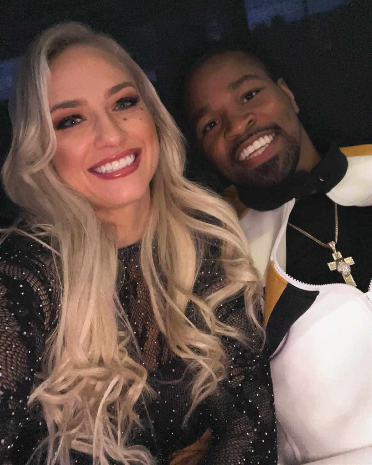 Ebanie Bridges Turns Heads in Vegas with Dazzling Outfit for Boxing Match