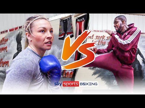 BOXING VS TAEKWONDO! 👊  Kicking & Punching challenge  Lauren Price vs Lutalo Muhammad