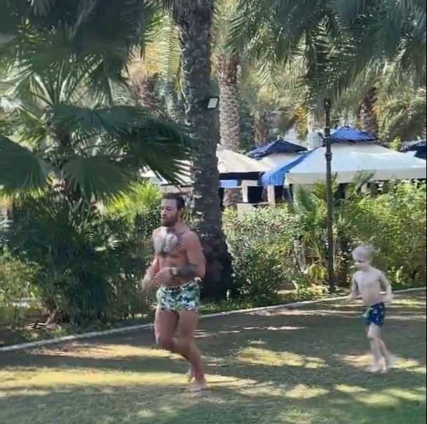 Conor McGregor Takes Kids on Training Jog After Welcoming Fourth Child
