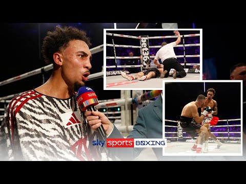 Ben Whittaker's HILARIOUS reaction to his HUGE knockout 😂  Whittaker vs Dredhaj