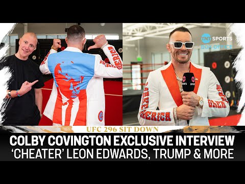 COLBY COVINGTON EXCLUSIVE 🇺🇸 Chaos On ‘Cheater’ Leon Edwards, Donald Trump, Chasing UFC Gold & More