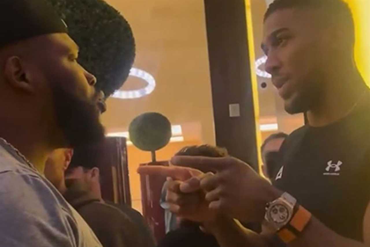 Anthony Joshua and Jarrell Miller Clash Ahead of Saudi Fight Card