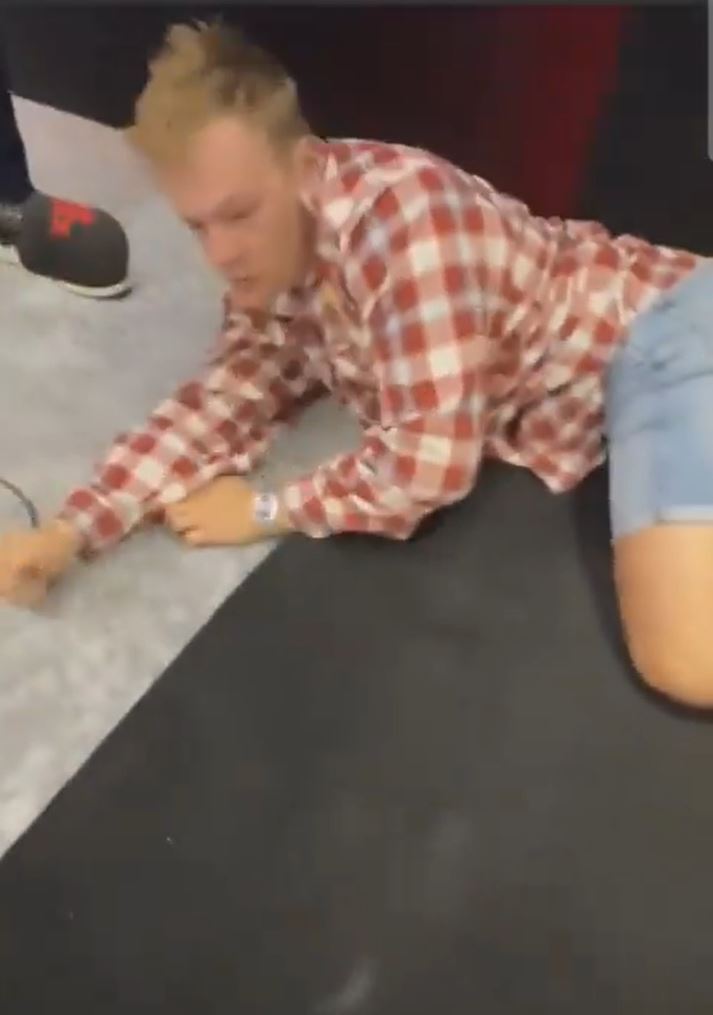 Terrifying Moment UFC Star Chokes Radio Presenter Unconscious