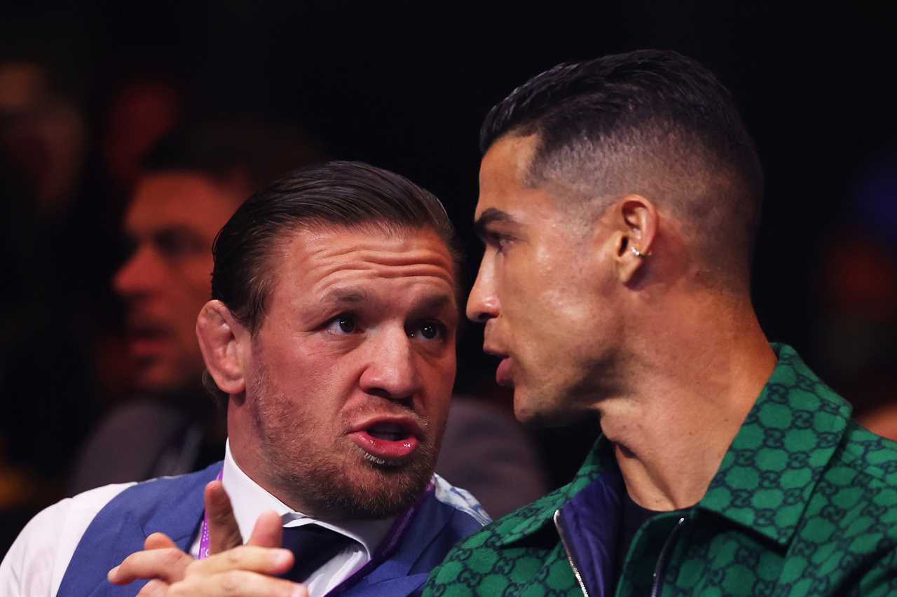 Conor McGregor and Cristiano Ronaldo Compare Watches at Boxing Event
