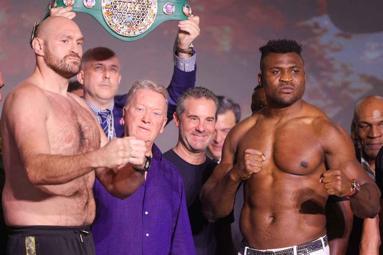 Francis Ngannou is confident he will knock out Anthony Joshua in a fight that is easier than Tyson Fury
