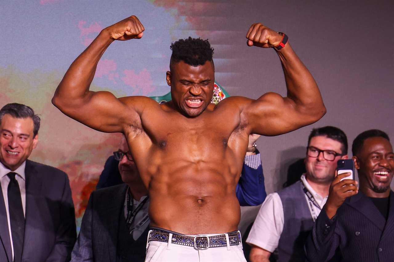 Anthony Joshua's body is chiseled ahead of Francis Ngannou fight, leaving fans in awe