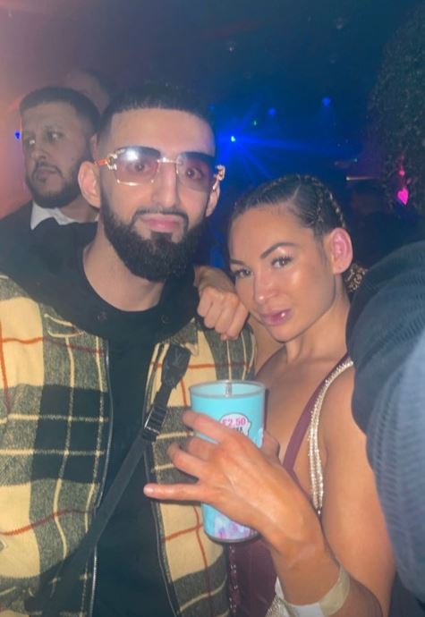 Love Island star AJ Bunker spotted with a fat lip after being KOed by OnlyFans star Elle Brooke