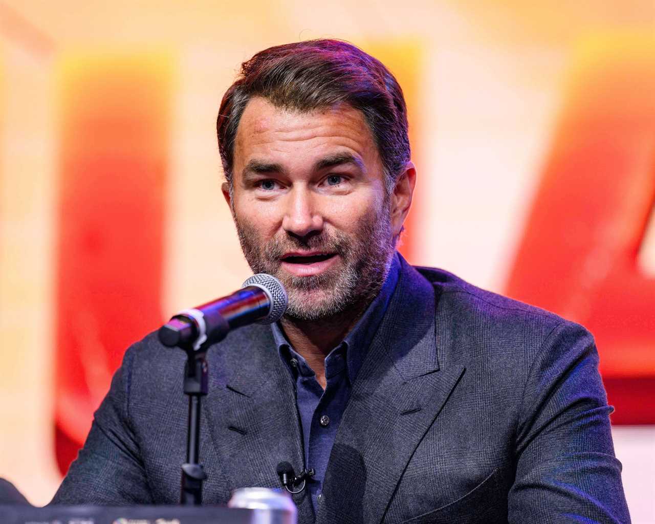 Eddie Hearn predicts Anthony Joshua will knock out Francis Ngannou by the eighth round
