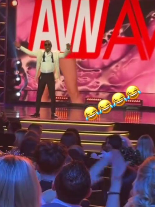 Terence Crawford, world boxing champion Terence Crawford, 'casually enjoying his best life' during AVN's porn awards