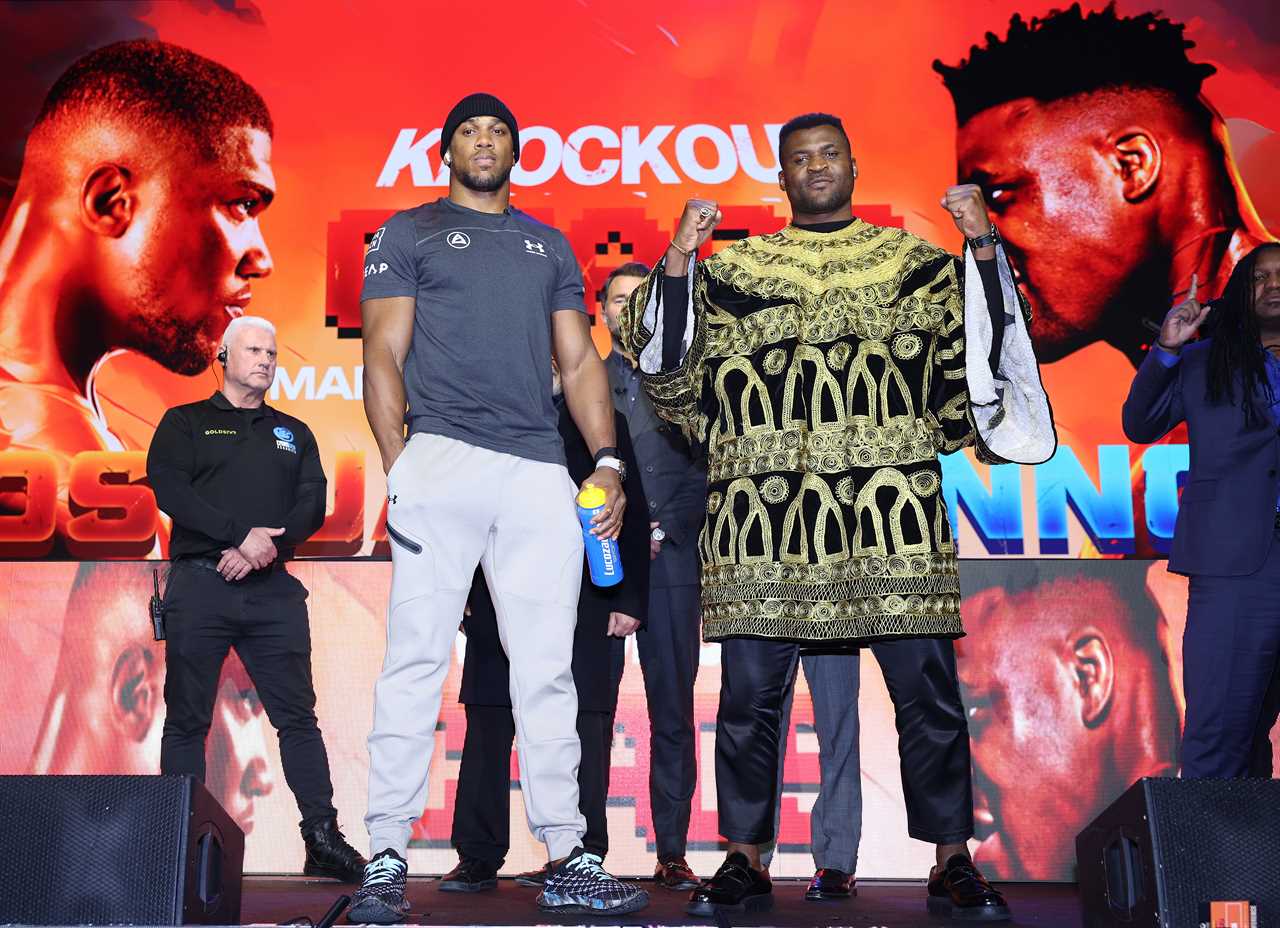 Anthony Joshua accused of fighting Francis Ngannou in order to one-up Tyson Fury