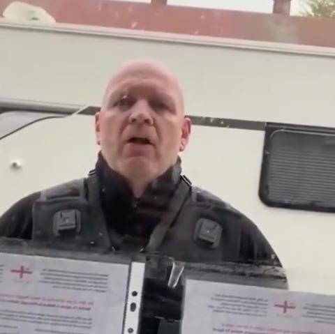 Former Anthony Joshua opponent goes viral in heated confrontation as a bailiff