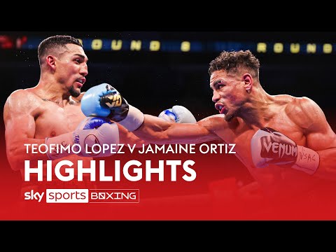 HIGHLIGHTS! Teofimo Lopez vs Jamaine Ortiz  WBO World Super Lightweight title 🏆
