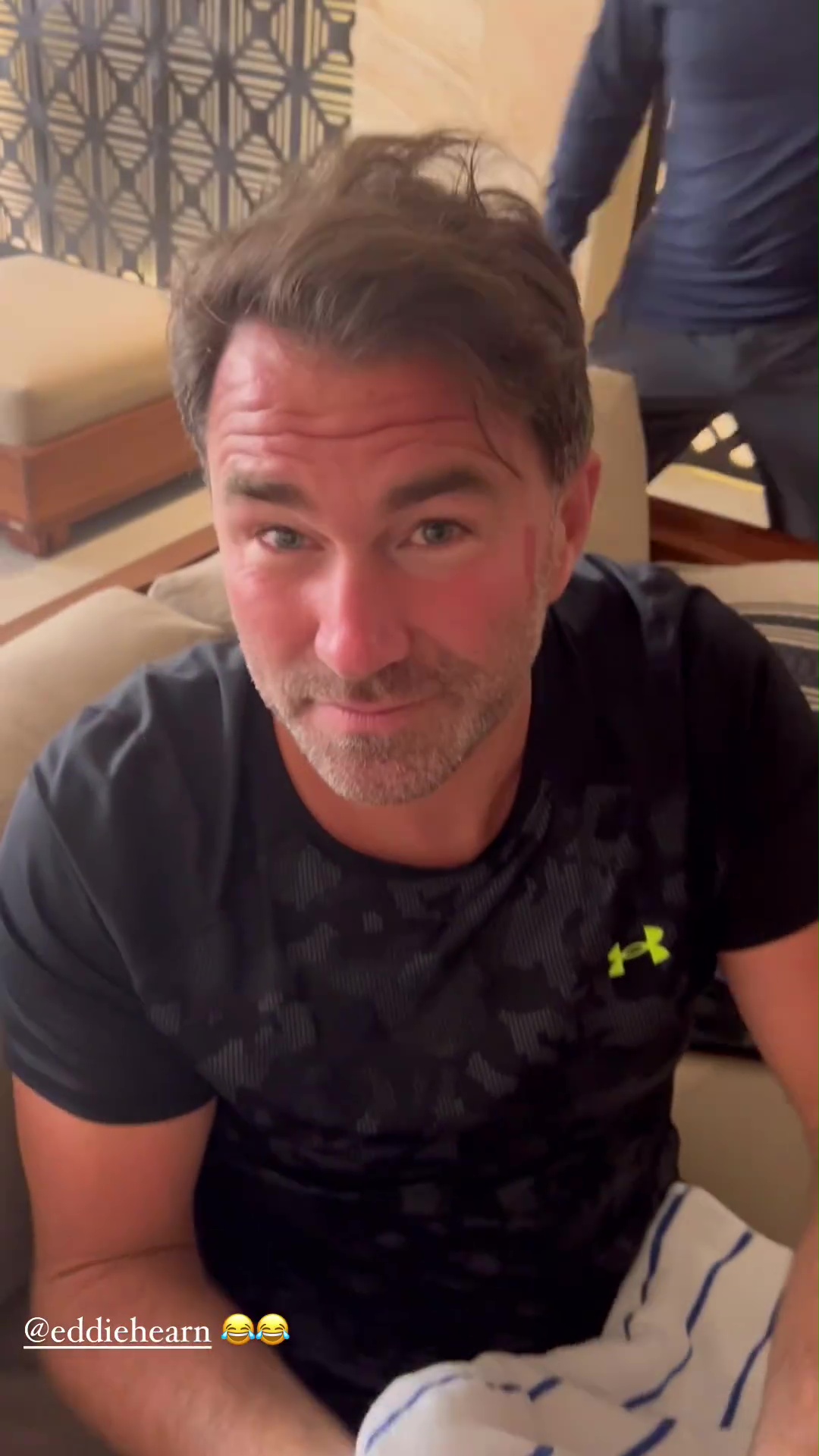 Eddie Hearn Left Bleeding After Celebrating Boxer's Win