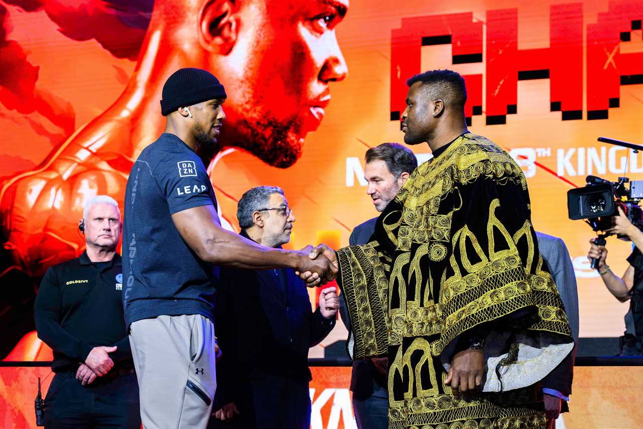 Anthony Joshua vs Francis Ngannou - How to watch the huge fight in Saudi Arabia