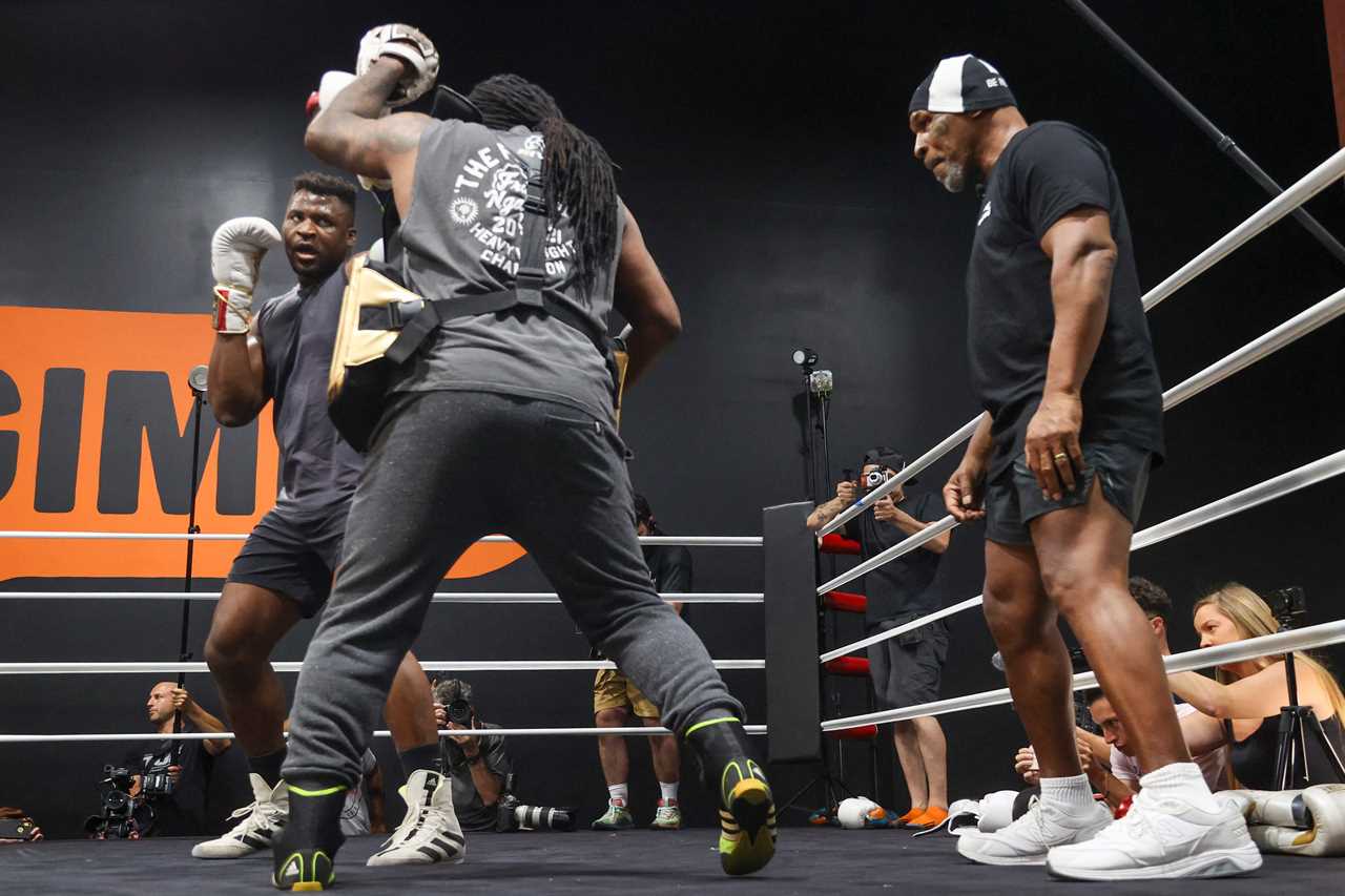 Francis Ngannou reveals Mike Tyson's training before Anthony Joshua fight