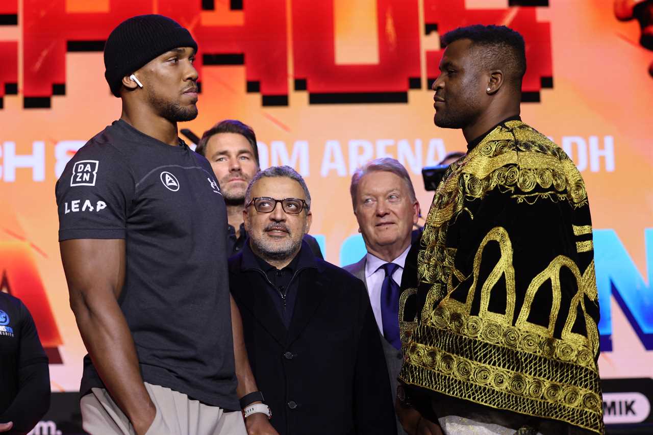 Anthony Joshua's trainer reveals strategy to beat Francis Ngannou at Crossover Fight