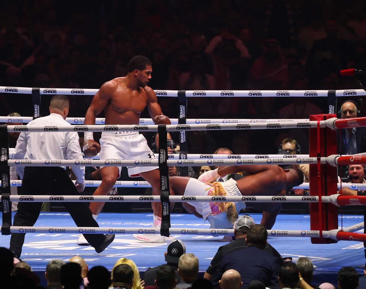 Anthony Joshua praised for gesture after knockout win