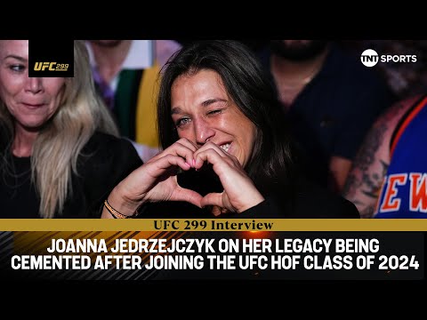 DREAM COME RIGHT! Joanna Jedrzejczyk's emotional reaction after being inducted into the UFC Hall of Fame class of 2024