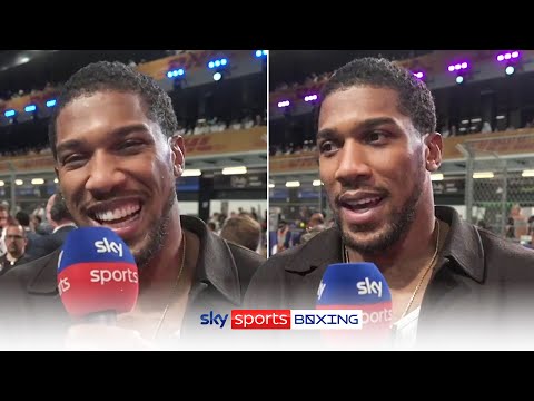 Fury & Usyk I'm just a phone call away! Anthony Joshua's reaction to Ngannou's win