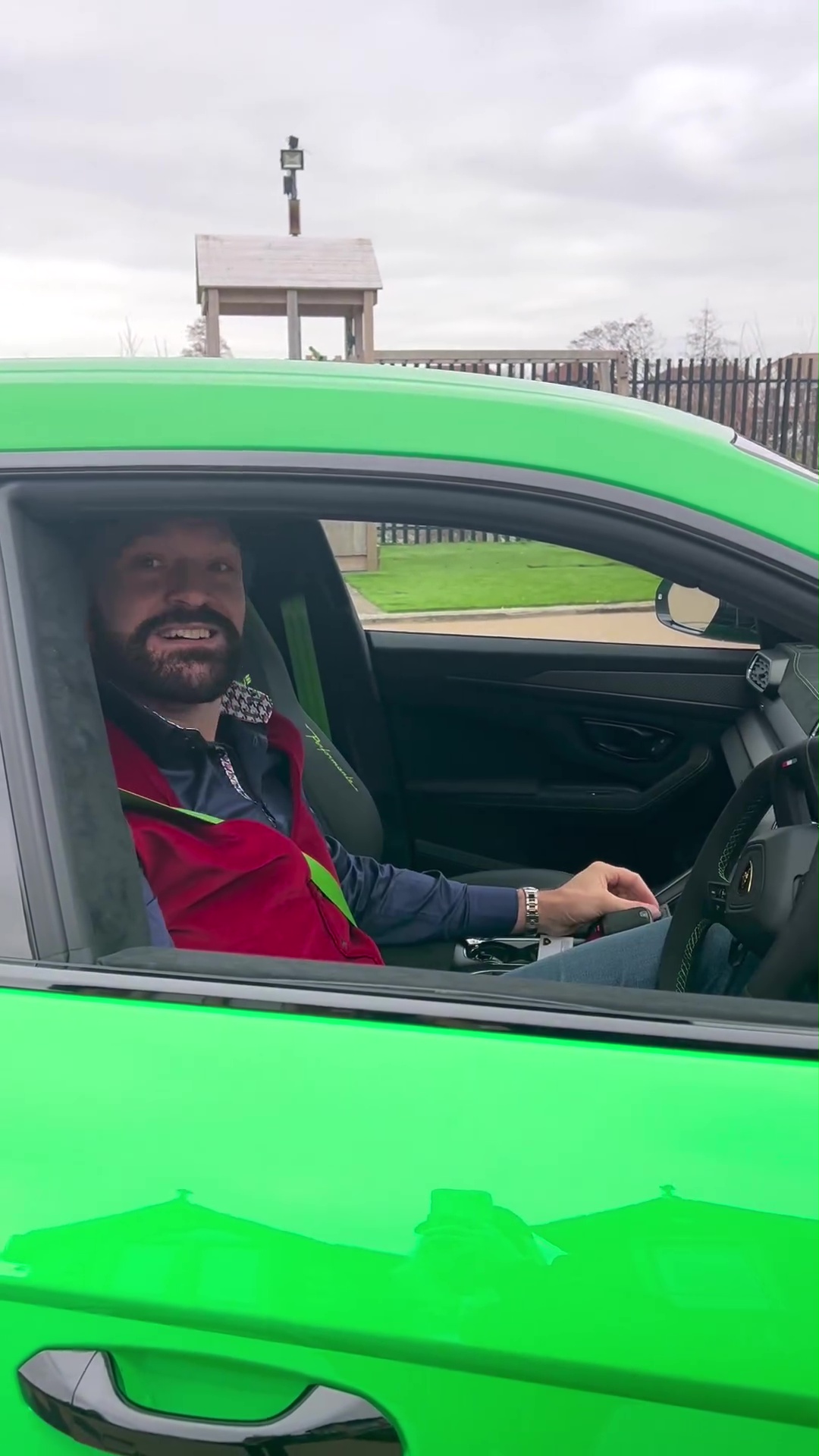 Tyson Fury slurs a Lamborghini worth PS190,000.