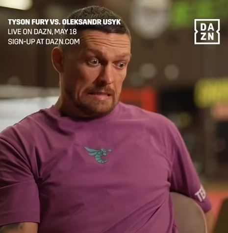 Oleksandr Usyk reacts to Anthony Joshua's brutal KO of Francis Ngannou