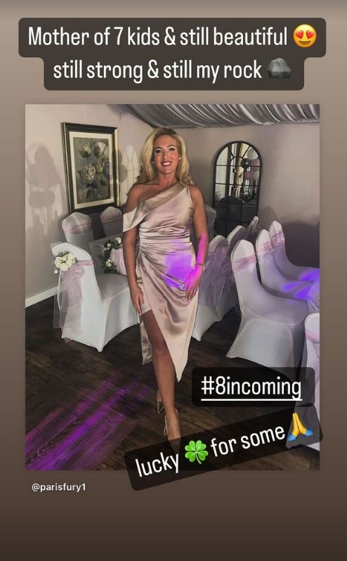Tyson Fury teases eighth child with wife Paris in cryptic Instagram post