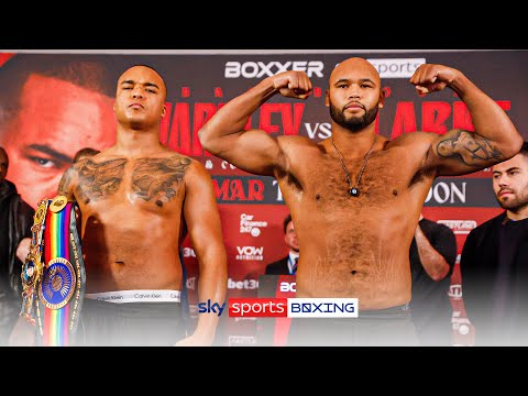Fabio Wardley and Frazer Clarke FULL WEIGH IN