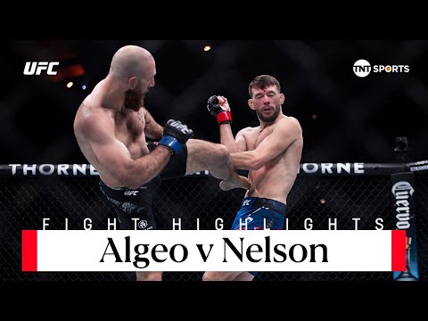 TKO FINISH Bill Algeo Vs Kyle Nelson #UFC Atlantic City highlights