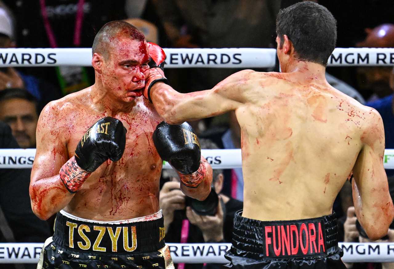 Sebastian Fundora defeats Tim Tszyu in shocking match after suffering a Gory cut