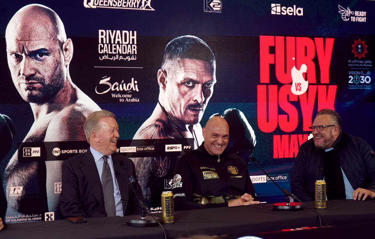 Tyson Fury reveals that he has EIGHT belts at stake in the fight with Oleksandr Usky and claims he could win after 15 pints