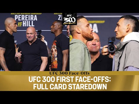 UFC 300 Full Card Staredown First Face-Offs in Las Vegas #UFC300