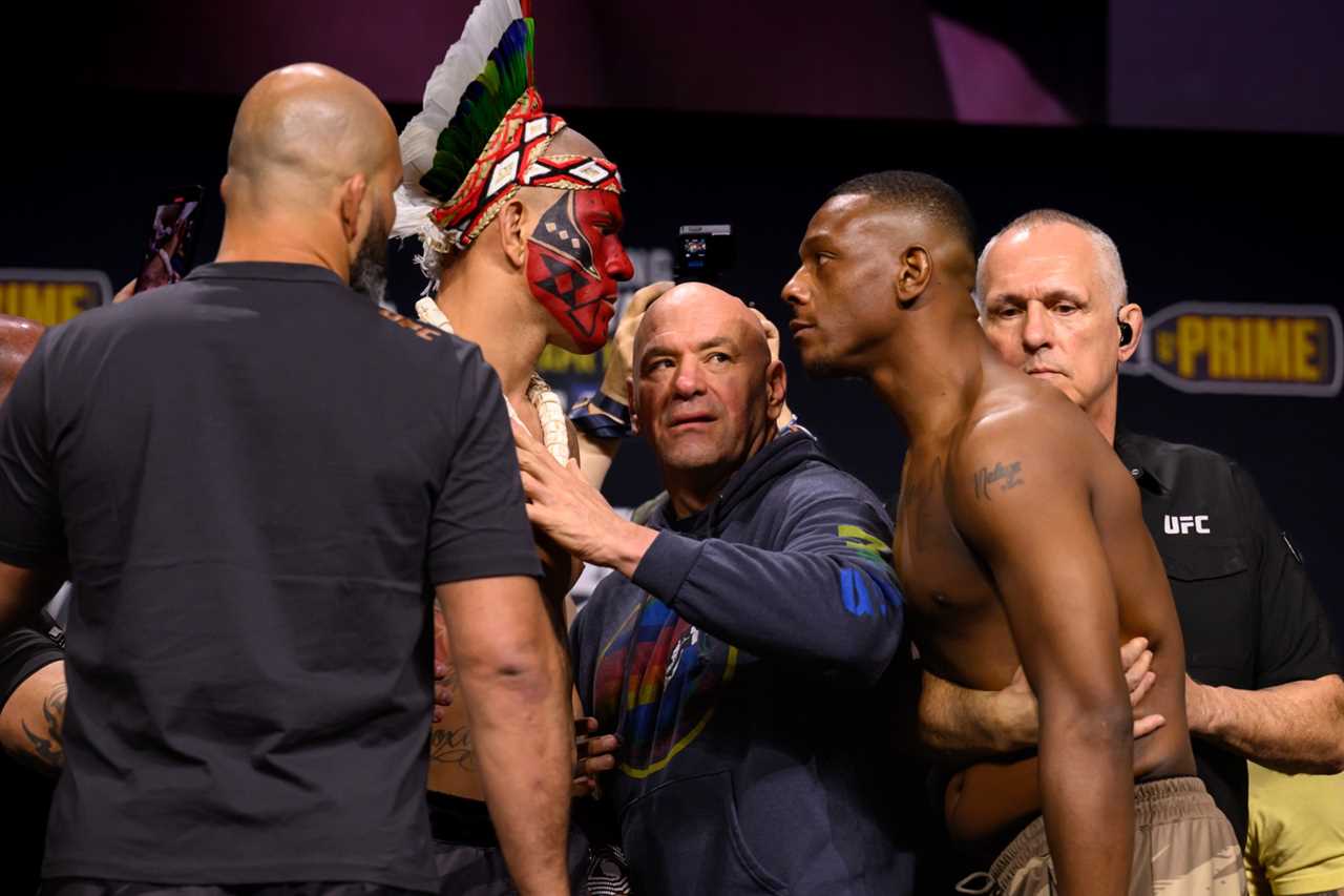 UFC 300: Dana White Separates Fighters in Intense Face Offs